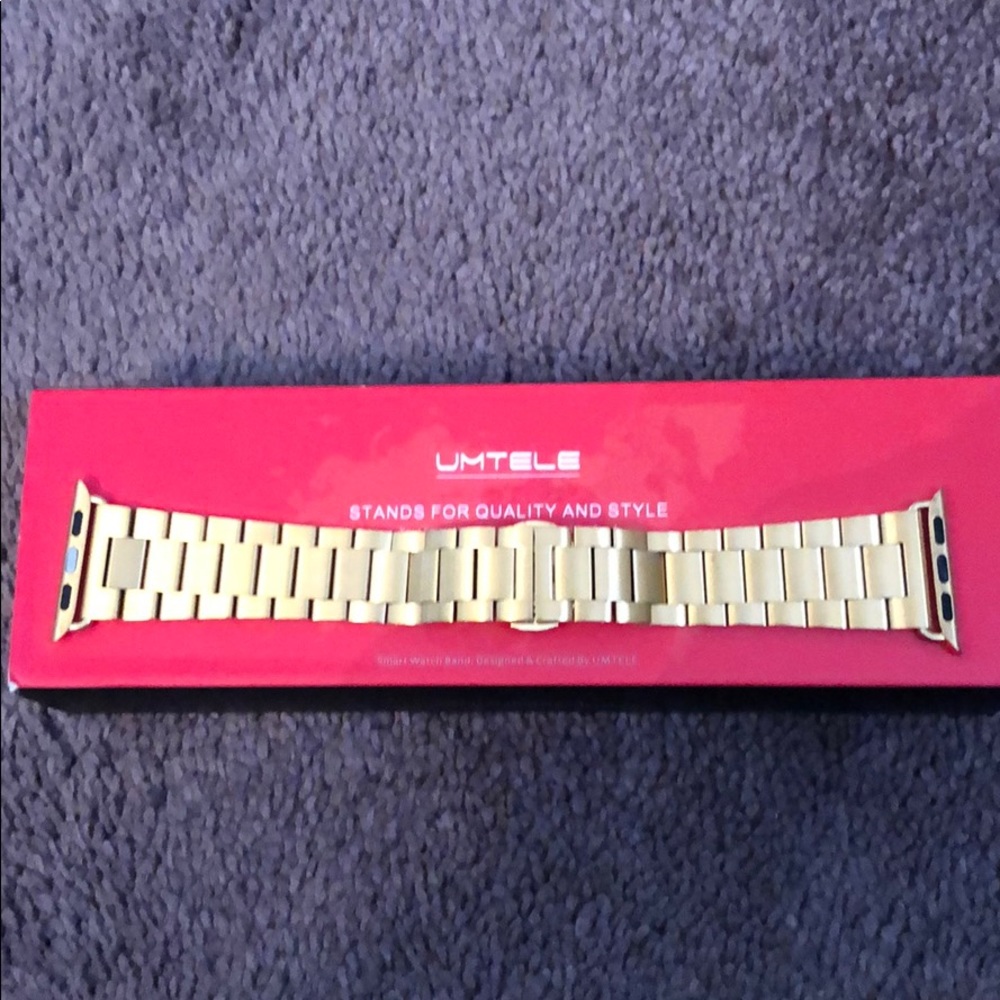 Umtele gold Apple watch replacement band